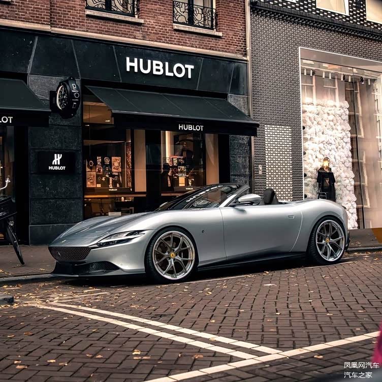 法拉利roma spider渲染图 敞篷造型更具浪漫风情_车家号_发现车生活