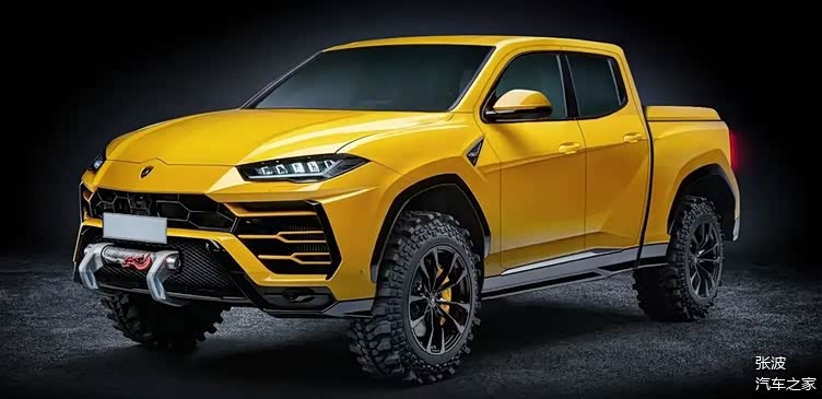 非常运动的皮卡全新兰博基尼皮卡渲染图