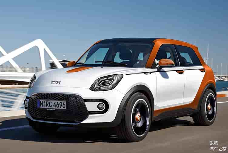 时尚感很强又复古smart全新suv渲染图
