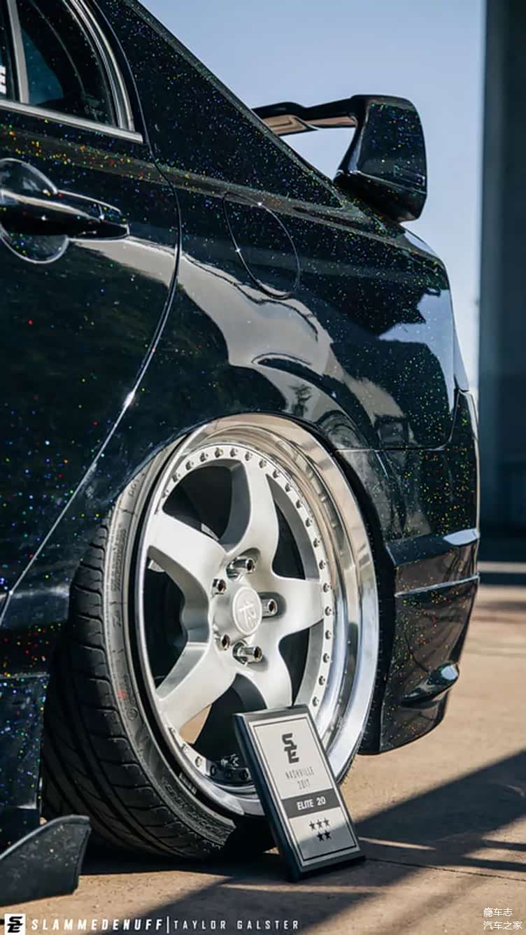 黑色糖果漆如此改装的八代思域你喜欢吗