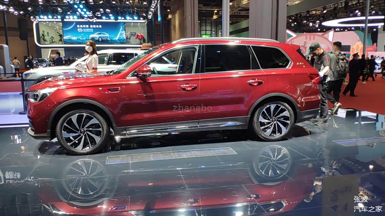 2021年上海国际车展红旗hs7红色力量版实车