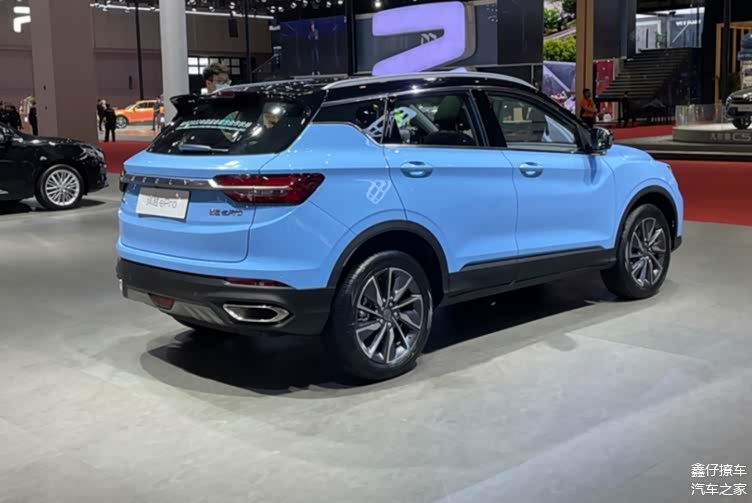 吉利缤越epro上海车展增破浪蓝配色