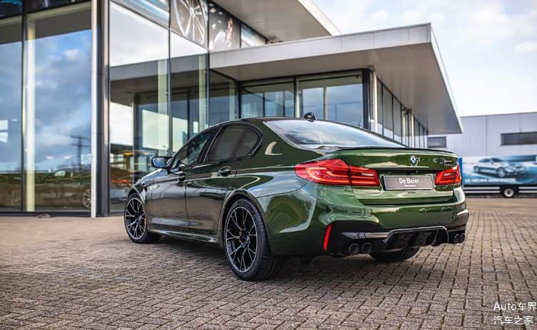 宝马m5竞速版金属绿涂装太漂亮了