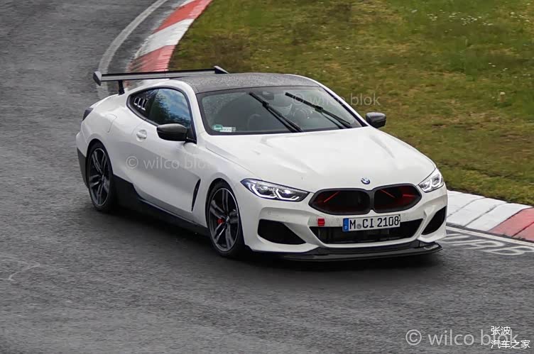 宾利欧陆gt的劲敌 全新宝马m8 csl无伪装谍照