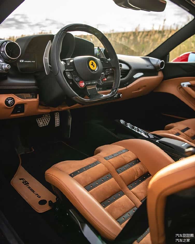 很霸气的造型很有回头率法拉利f8tributo实车