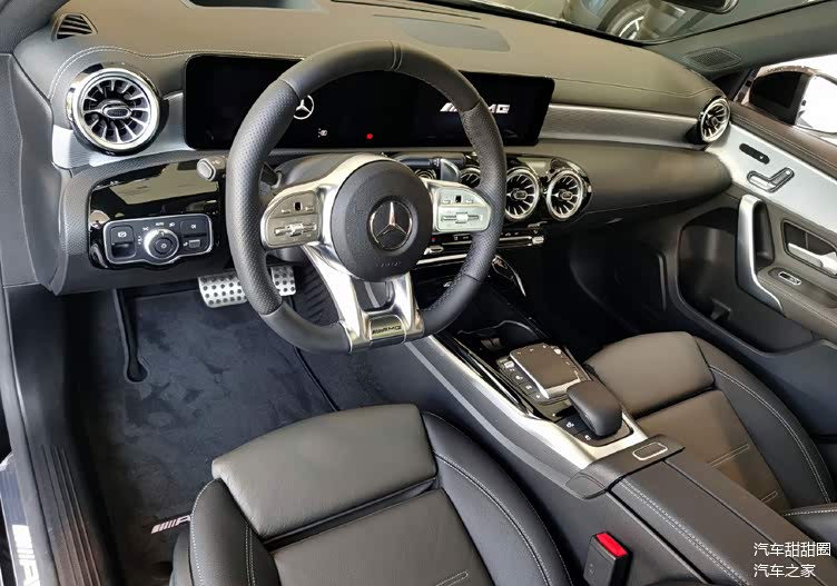 精致硬朗的造型气势感很强奔驰a35lamg实车