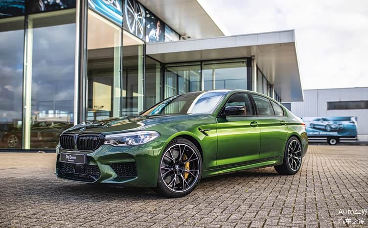 宝马m5竞速版金属绿涂装太漂亮了