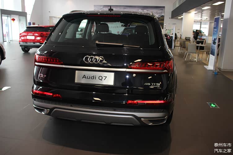 2021款奥迪q7实车到店黑色涂装很大方30t动力充沛配置齐全