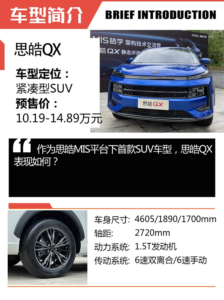 抢先体验旗下思皓品牌全新车型——思皓qx(参数|询价)