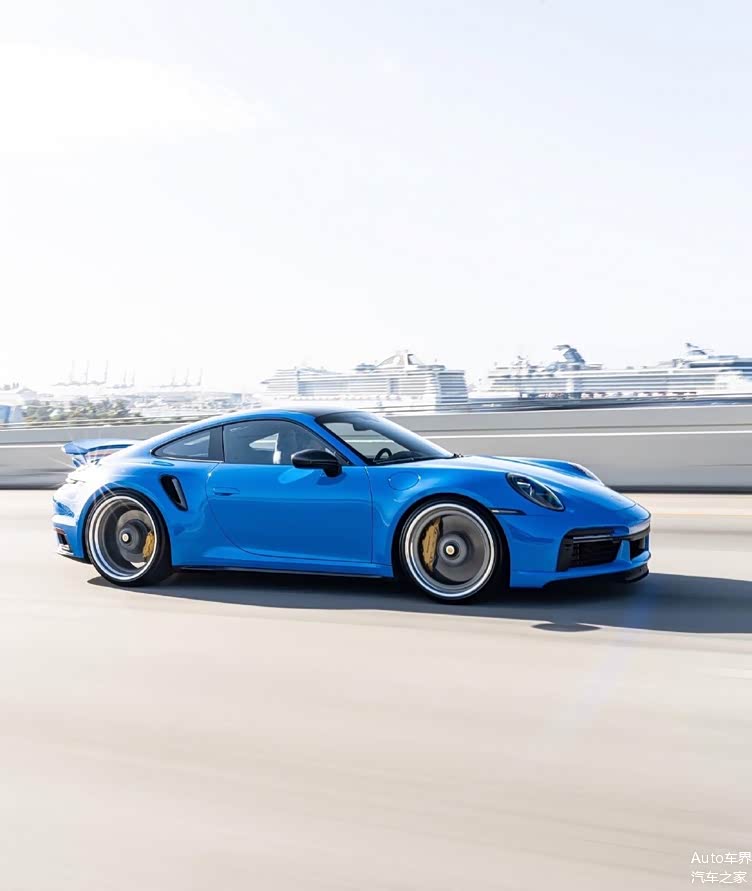 鲨鱼蓝涂装 精气神十足 保时捷911 turbo s实车_车家号_发现车生活