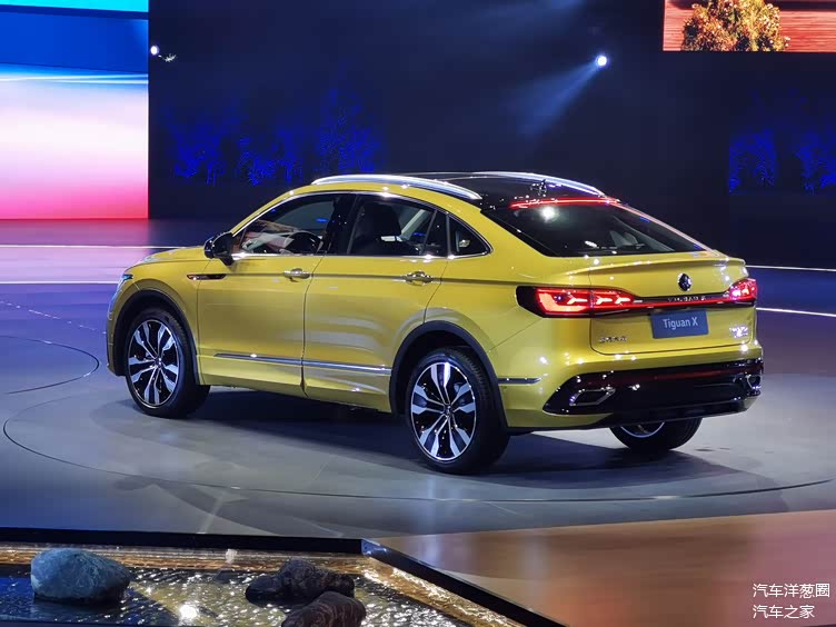 上汽大众途观x正式亮相优雅运动的中型轿跑suv