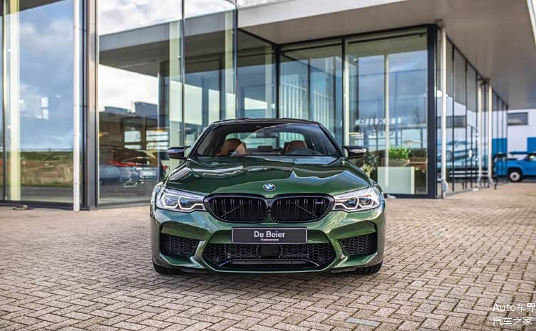 宝马m5竞速版金属绿涂装太漂亮了