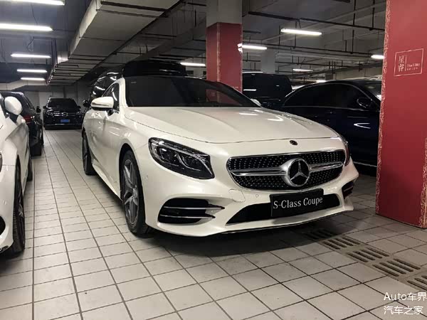 奔驰s450 coupe,豪华大型双门四座轿跑车,见到的次数不多,3.