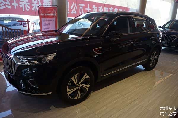 到店实拍2019款红旗hs5起售价183万起黑色很大气心动吗