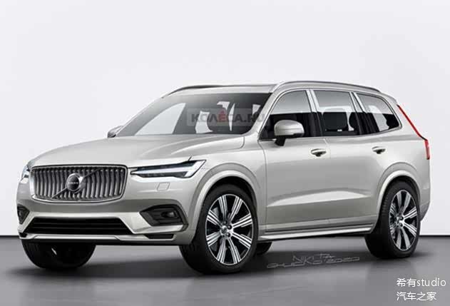 沃尔沃全新大型豪华suv xc100渲染图曝光 预计车长超5.1m