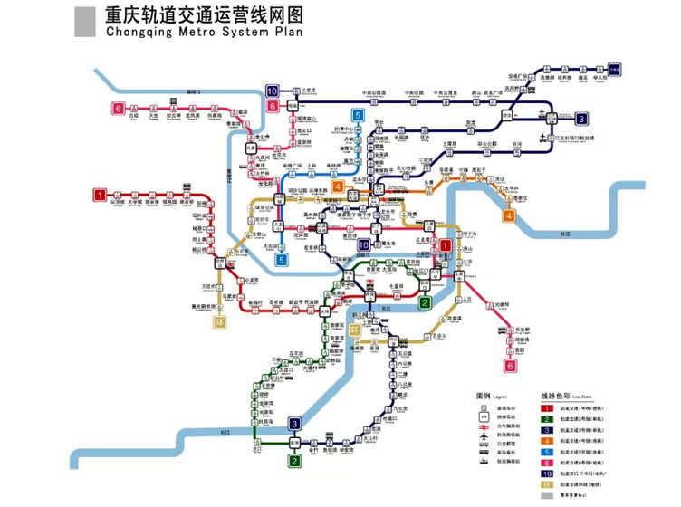 重慶軌道交通大變樣西部新增5條線路共涉及50多個站點