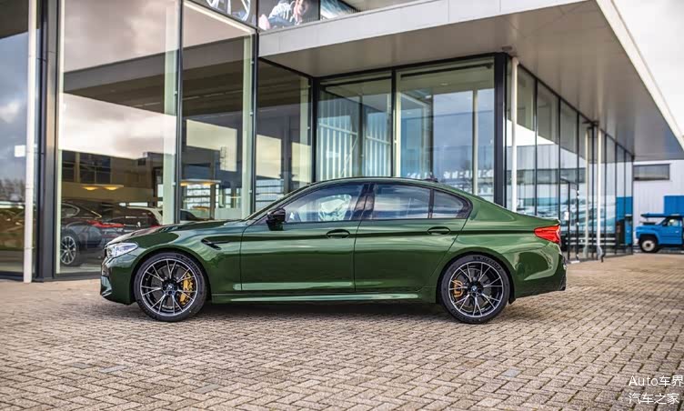 宝马m5竞速版金属绿涂装太漂亮了