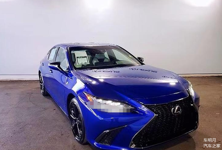 定义时尚新款雷克萨斯es350海外实车蓝色车漆非常亮眼