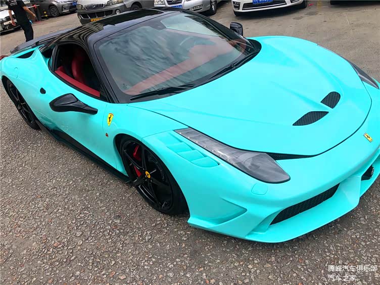 法拉利458贴膜cys浪漫tiffany蒂芙尼蓝