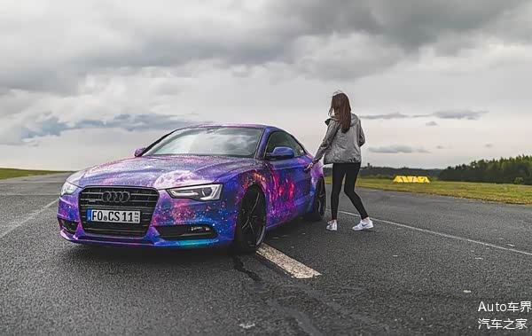 奥迪a5个性涂装,宛如星辰般绚丽,如梦似_车家号_发现车生活_汽车之家