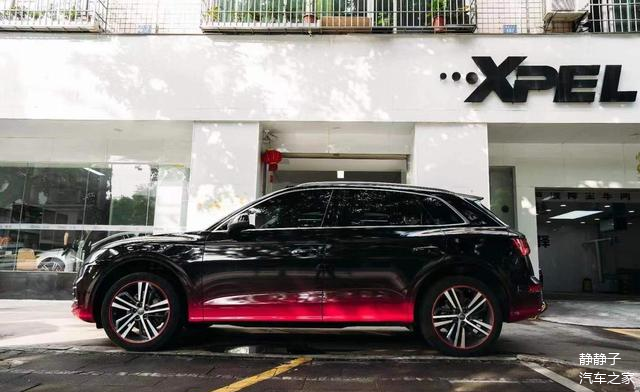 teckwrap秃鹰进口车身定制膜|黑红渐变|奥迪q5l