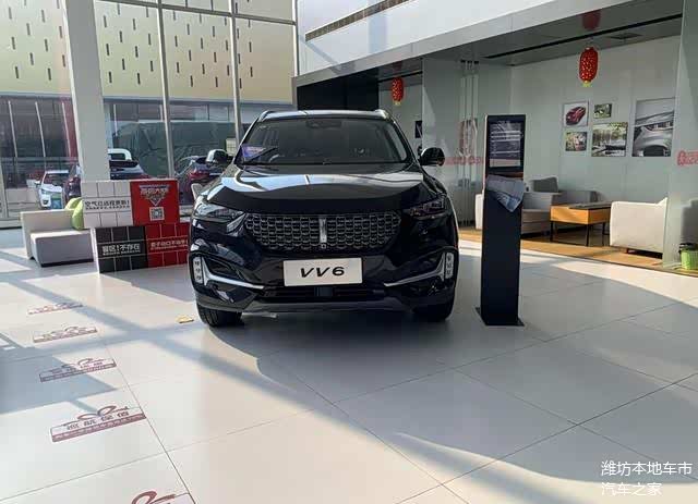 实拍2021款长城wey vv6!黑色涂装气场足,227马力配2.0t 四驱