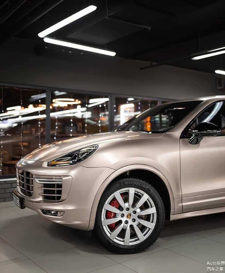 哑光香槟金 配色十分贵气 保时捷卡宴实车_车家号_发现车生活_汽车之