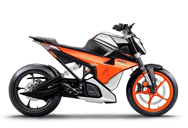 电动公爵ktmeduke露真容堪比125cc摩托车