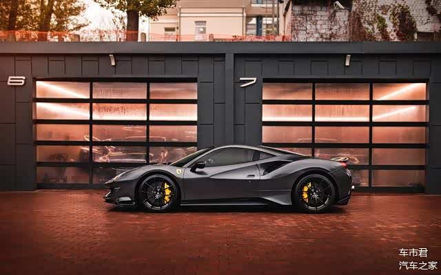 法拉利488pista美图鉴赏灰色质感很棒