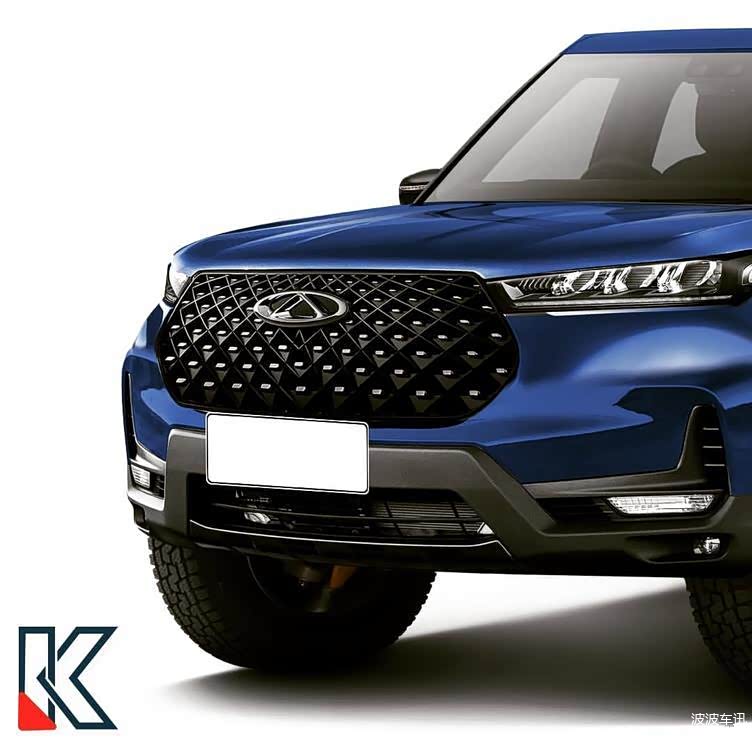 奇瑞皮卡渲染图曝光造型很干练车身轮廓很硬派