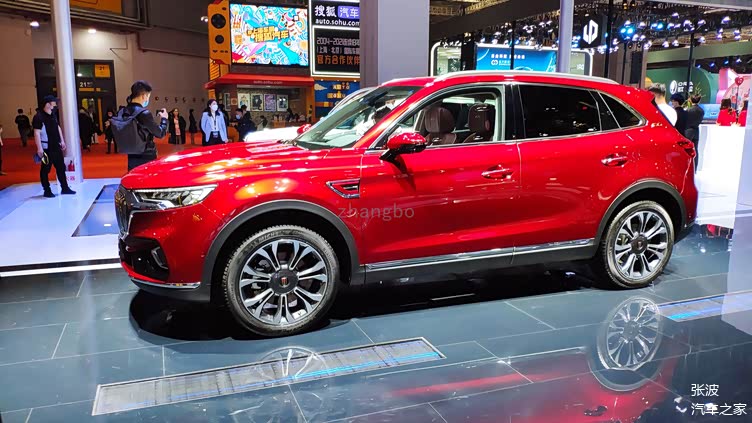 2021年上海国际车展红旗hs5红色力量版实车