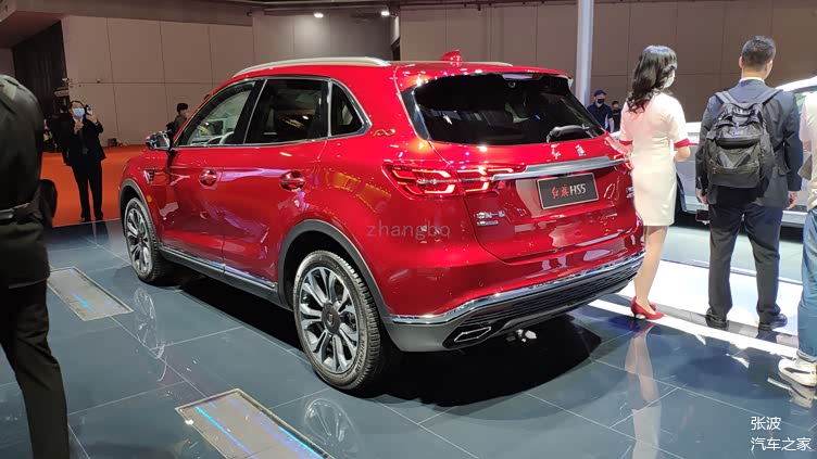 2021年上海国际车展红旗hs5红色力量版实车