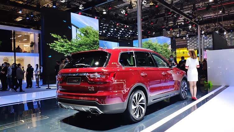 2021年上海国际车展红旗hs7红色力量版实车