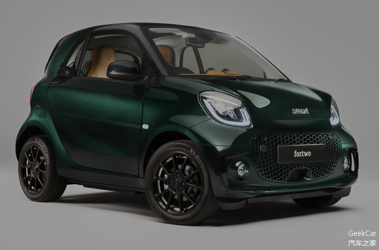 smart eq两门版海外上市 提供赛车绿色限定版车型售价25495 英镑