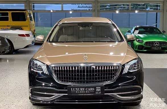 迈巴赫s650普尔曼双色加长版,外观霸气_车家号_发现车生活_汽车之家